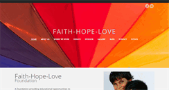 Desktop Screenshot of faithhopelovefoundation.org