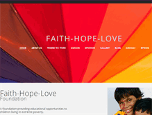 Tablet Screenshot of faithhopelovefoundation.org